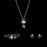 Flower And Diamond Jewelry Three-piece Necklace