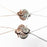 Left and right wolf head Jewelry Necklace