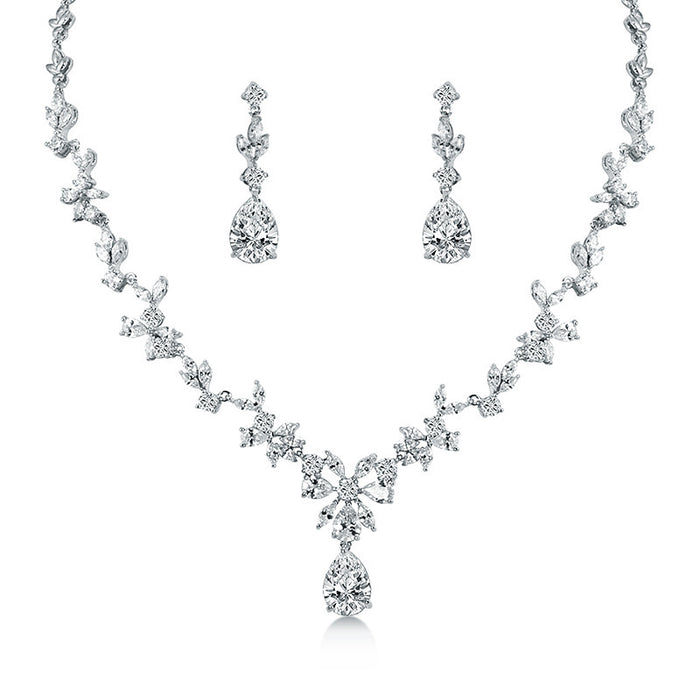 High-end Bridal Necklace And Earring Jewelry