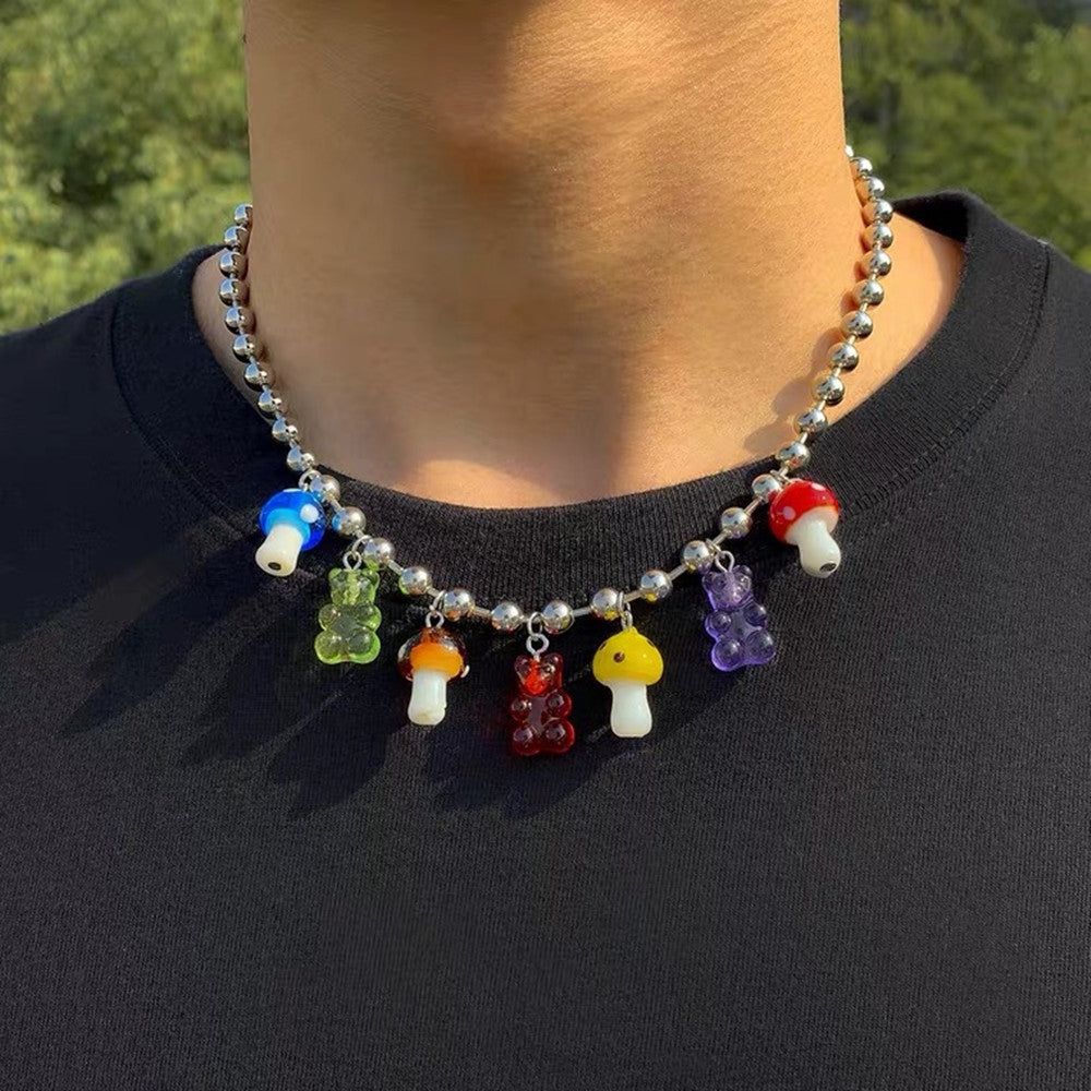 Jewelry Trend Cartoon Men's And Women's Necklace Color Necklace
