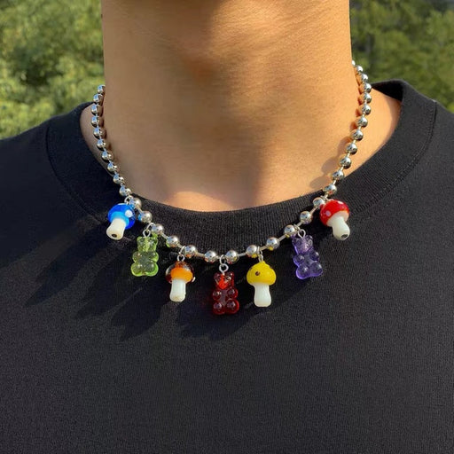 Jewelry Trend Cartoon Men's And Women's Necklace Color Necklace