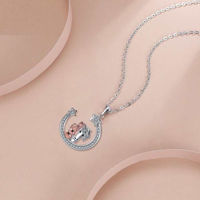 Girl And Horse Necklace Personalized Jewelry