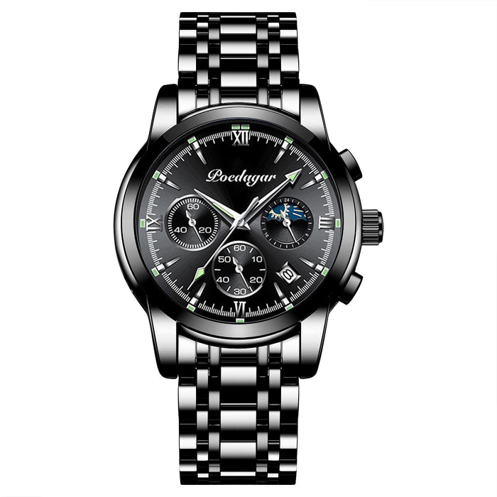 Multifunctional Men's Watch Luminous Waterproof Quartz Wrist Watch